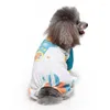 Hundkläder Casual Small Dogs Pyjamas för Pet Cat Clothes Puppy Jumpsuit Coat Chihuahua York Print kläder Skjorta