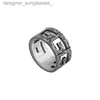 Кольца полосы 2024 High Edition Luxury Retro S925 Серебряное кольцо стерлингового кольца Премиум -подходящее кольцо из тихого ювелирного украшения