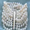 8ROW 8 7 mm blanc rond Bracelet de perles d'eau douce 277h