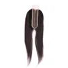 Cabelo humano virgem da mongol Cor natural Silky Straight 2x6 HD Fechamento de renda suíça para mulher negra