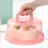 Okrągłe ciasto do ciasta serwowanie Taca Przenośna stojak na ciasto z ciastem jest wyposażony w rączkę do ciasta Cupcake 231221