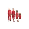 Family Matching Outfits Christmas Father Son Romper Baby Mother Daughter Cotton Clothes Looking Jumpsuit Pajamas 210922 Drop Deliver Dha17