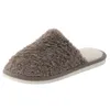 Slippers Mens Furry Winter Shoes Home Cotton Fashion Fashion Fuzzy Slides Soft Flat Bedroom Floor Couples