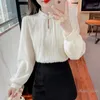 Boulouches de nœuds chinois pour femmes Vêtements d'automne 2023 Automne et hipt à manches longues d'usure d'automne et d'hiver