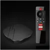 Android TV Box A6 Pro Android TV Box 11.0 LPDDR4 2GB 16GB 2.4G 5G WIFI BLUETOOTH VOICEリモートAMLOGIC S905W2 AV1 4KメディアプレーヤードロップOTY1G