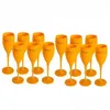 Wijnglazen Nieuwe Acryl Veuve roze oranje Champagne Flutes Wholesale Party Wine Glasses Cups FY5883 JY18 Drop Delivery Home Garden Ki DHBJM