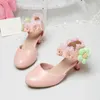 Dress Shoes Kitten Heel Decal Cute Sweet Student Lace Side Cut Out Summer Lolita Style Girls' Sandals Beautiful Princess