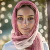 Scarves 2023 Fashion Cotton And Linen Scarf Women Wrapped Braid Sunscreen Long Decorative Shawl Lady