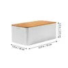 Plates Bread Box For Kitchen Countertop Large Bin Desktop Storage Bakery Case