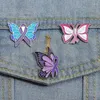Brooches Butterfly Enamel Pin Custom Personalized Love Faith Strength Hope Against Violence Lapel Pins Jewelry Gift For Friends