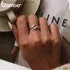 Band Rings bamoer 925 Sterling Silver Hug Warmth and Hand Adjustable Ring for Women Party Jewelry His Big Loving Hugs Ring 3 ColorsL231222