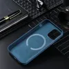 Магнитный кожаный чехол для iPhone 15 14 13 Pro Max Case Copatable Magsafer Pu Кожаный сотовый телефон с розничным пакетом