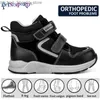 Sapatos ortopédicos de crianças esportivas atléticas meninos meninos tênis corretivos com arco Suporte Princeard Autumn Children Casual Casual Footwear Q231222