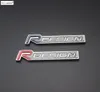 3D Металлический цинк сплав R Дизайн Rdesign Letter Emblems Бейджи Значки автомобиль наклеивание автомобиля.