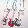 Naszyjniki wisiorek Korea moda Znakomity pięcioczęściowy gitara naszyjnik gitara punk gotycka