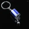 Keychains Car Getriebeschlüsselkette für Männer Frauen Imitation 6 -Geschwindigkeitshandbuch Modell Keyring Knopf Schaltgetriebe Stick Interieur Geschenk