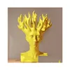 VASES MAN HEAD CERAMIC VASE VASE HOME DECOR TABLETOP MOVIOM ART DESINERクリエイティブドロップデリバリーガーデンDHFQA