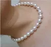 Underbar AAAAA 1011mm Rund Akoya White Natural Pearl Necklace 14K Guldspänne 231221