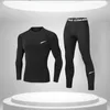 Men's sports kit gym clothes Running equipment Basketball cycling morning run speed dry elastic wicking sweat training T shirt tight Men's Tracksuits Short sleeves