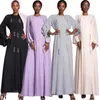 Abbigliamento etnico Diamonds Chiffon Open Abayas per donne vestito musulmano Dubai Turchia allacciata Kimono Jalabiya Robe arabo islamico Kaftan