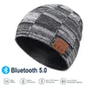 BluetoothCompatible V50 Beanie Hat Wireless Ohrhörer Kopfhörer HD Stereo SERS BAUNIK MIKROFON Elektronische Geschenke 231221