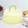 Cake Box Holder Cupcake Container Clear Round Portable Storage Bakery Keeper Boxes Plastic Muffin Transporter Lid Saver 231221