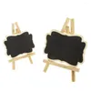 Party Decoration Memos Wooden Table Decor Wedding Direction Signs Note Holder Blackboard Chalkboard Stand Supplies Message Board