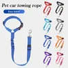 Dog Collars Adjustable Car Safety Belt Backseat For Pet Two-in-one Accessories Leash Kitten Harness Collar Seat Solid Dogs