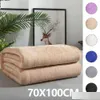 Dekens donzig warme super zacht flanellen deken Duurzame kantoor voor kantoor sprei Coral Fleece vaste kleur zomer dunne quilt druppel levering ho dh1wl