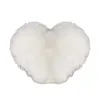 Pillow Case Soft Fluffy Plush Pillowcase Heart Shape Throw Cover For Sofa Bed Living Room Decorative