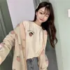 2023 Women Korean Cute Pink Plat Cardigans Indie Truskawkowe Kresek Oversited Kurtka Fall Sweet Long Rleeve Swater 231221