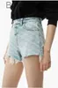 Short féminin short denim féminin 2023 Summer Fashion High Taist Lettre imprimé en liberté franges franges Red Same Retro Dames Wide Jam ShortSL231222