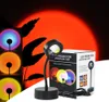 Sunset USB LED Night Light Rainbow Projection Lamp Atmosphere Sun Projection For Back Bakgrund Wall Tiktok Dekoration3487670