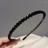 Fashion Crystal Bezel Headwear Women Headband Girls Vintage Hair Bands Hairband Hoop For Wedding Party Accessories