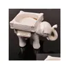 Kerzenhalter Lucky Elephant Tealight Kerzenhalter Elfenbein Bridal Hochzeitsfeier Home Decor Paly Drop Lieferung Hausgarten Wohnkultur DHMLQ