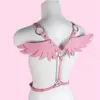 Belts Leather Harness Women Pink Waist Sword Belt Angel Wings Punk Gothic Clothes Rave Outfit Party Jewelry Gifts Kawaii Accessori230S