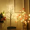 Nattljus LED Fairy Light Birch Tree Lamp Holiday Lighting Decor Home Party Wedding Indoor Decoration Christmas Gift220i
