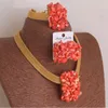 4ujewelry African Wedding Coral Pärled Fina smycken Set For Women High Quality 231221