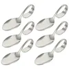 Forks 6 Pcs Curved Handle Spoon Western Miniture Decoration Drink Garnish Multipurpose Ice Cream Scoop