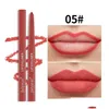Карандаш для губ набор карандашом длительный длительный сетка Gloss Natural Soft Lipliner Matte Makeup Cosmetics Compatefic