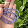 Natural Rare Tanzanite 5A Facetterade Rondelle Loose Pärlor för smycken som tillverkar DIY -armband Halsband Mikubeads grossist 240108