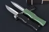 Promotion High End M7694 AUTO Tactical Knife D2 Satin Blade CNC Anti-slip 6061-T6 Handle EDC Pocket Gift Knives With Nylon Bag