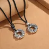 Kedjor retro xiangyunfu dubbelsidig pixiu halsband för män och kvinnor kinesiska stil smycken pulsera hombre