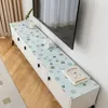 TV Cabinet Dust Cover PVC Soft Glass Tablecloth Waterproof and Oil-resistant Shoe Cabinet Table Mat Bedside Table Pad Home Decor 231221