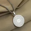 Pendanthalsband Chengxun Rostfritt stål Islamiska Bibeln Halsband Arab Mellanöstern Enkel fest smycken gåvor för män och kvinnor