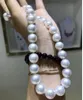 Underbar AAA1112mm Natural South China Sea White Round Pearl Necklace 14K Gold 231221