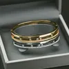 Bangle Luxury Lucky Beads Циркония 18K Gold Geometric Bracelet Bangles for Woman Love Свадебный подарок из ювелирных украшений.