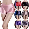 Short féminin Metelam Huile brillante Sports brillants Sous-vêtements Boyshorts Stretch Boxer Pottel