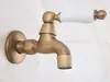 Bathroom Sink Faucets Antique Brass Wall Mount Cold Water Basin Faucet Outdoor Garden Mop Pool Taps Bibcocks Zav317