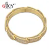 Bangle Gucy Hip Hop Fashion 7 mm Bransoletka lodowana mikro preporna cZ Stone kolorowe dla mężczyzn kobiety